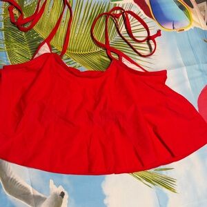 Red Bikini Top new without tags